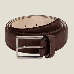 New Peter Millar Crown Crafted Excursionist Calf Suede Belt MF23XA07 Size 38 NWT